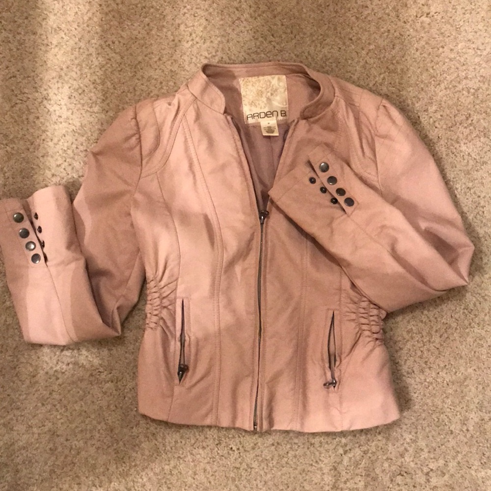 Pleather Pink Jacket